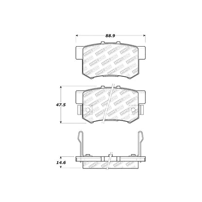 StopTech Street Select Brake Pads With Hardware