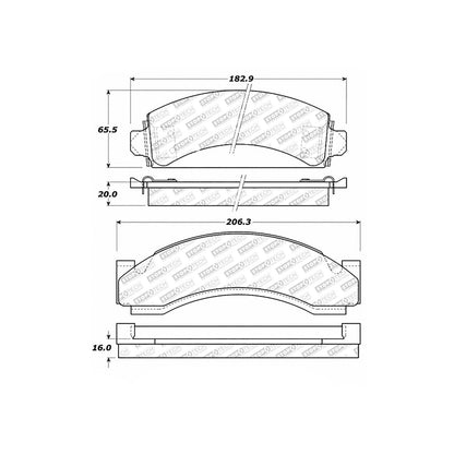StopTech Street Select Brake Pads With Hardware