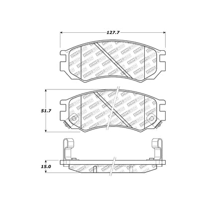 StopTech Street Select Brake Pads With Hardware