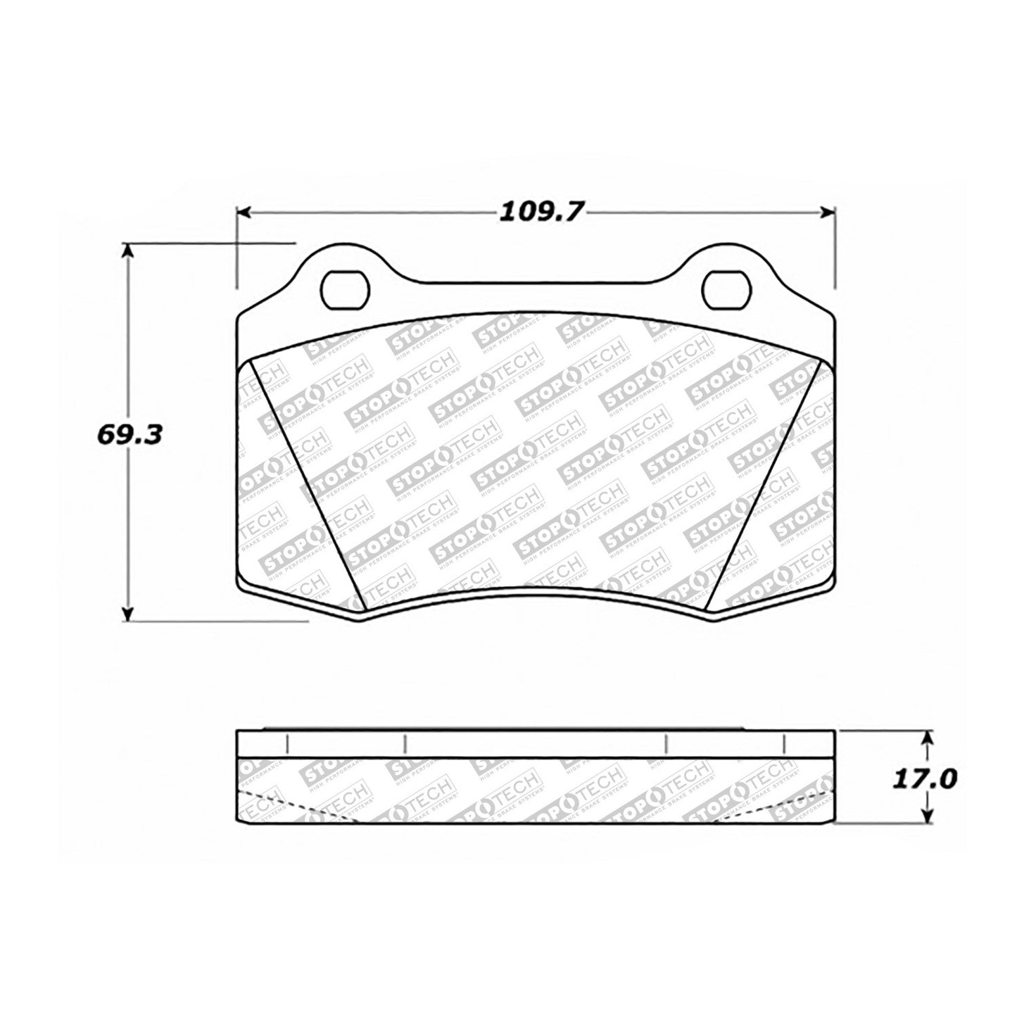 StopTech  Street Select Brake Pads With Hardware