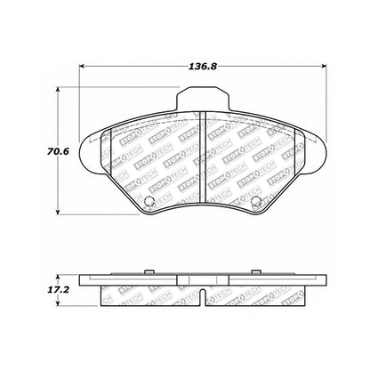 StopTech Street Select Brake Pads With Hardware
