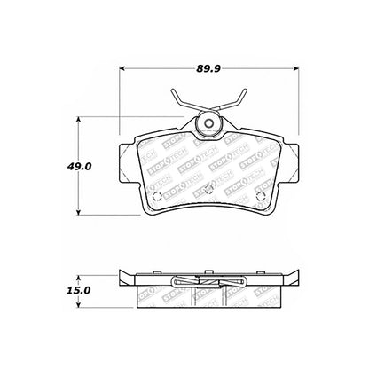 StopTech Street Select Brake Pads With Hardware