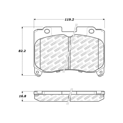 StopTech Street Select Brake Pads With Hardware