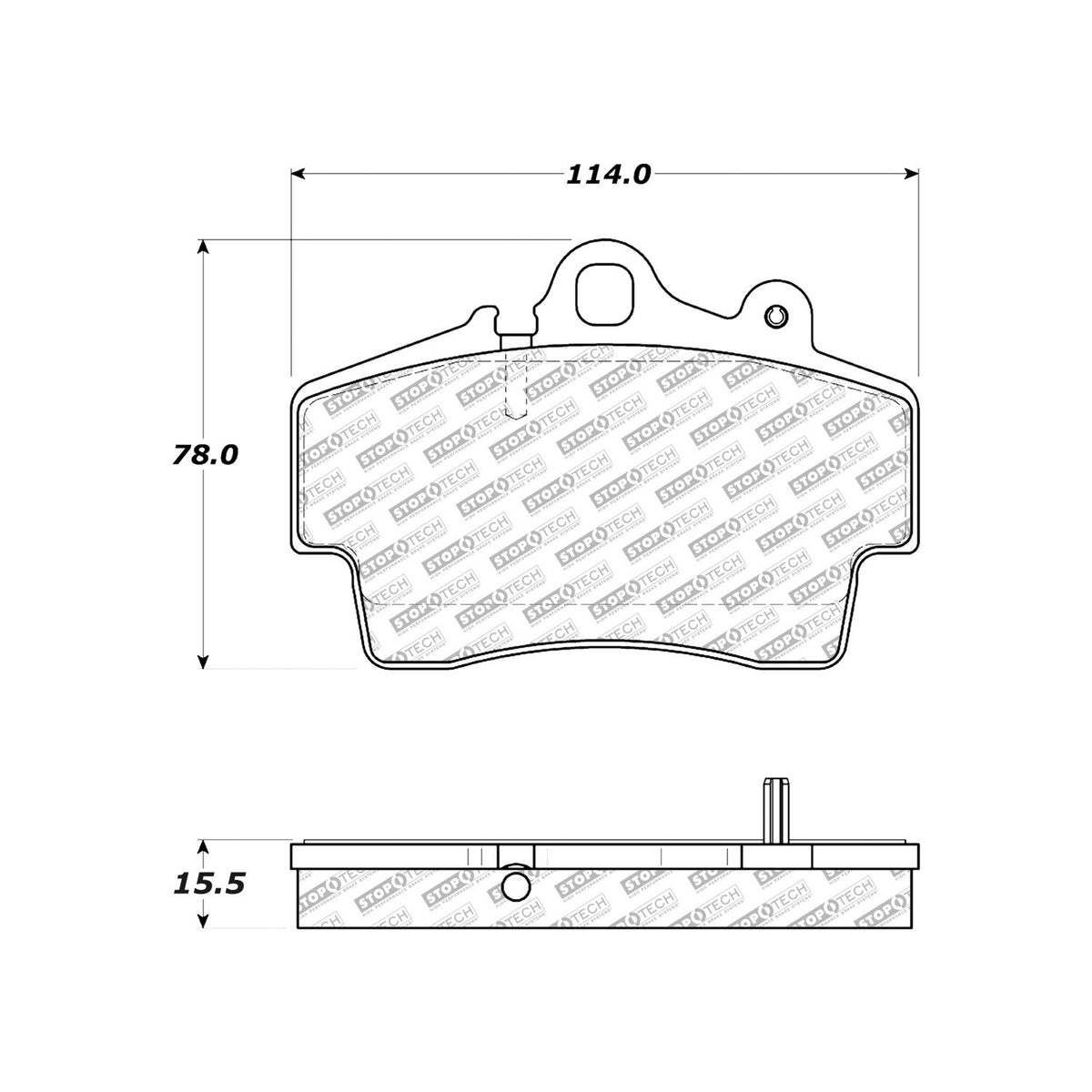 StopTech Street Select Brake Pads With Hardware