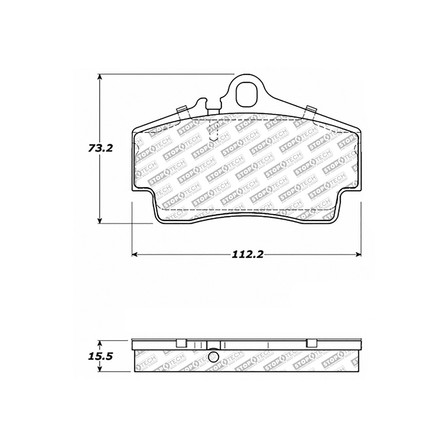 StopTech Street Select Brake Pads With Hardware