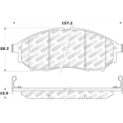 StopTech Street Select Brake Pads With Hardware