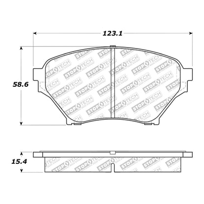 StopTech Street Select Brake Pads With Hardware