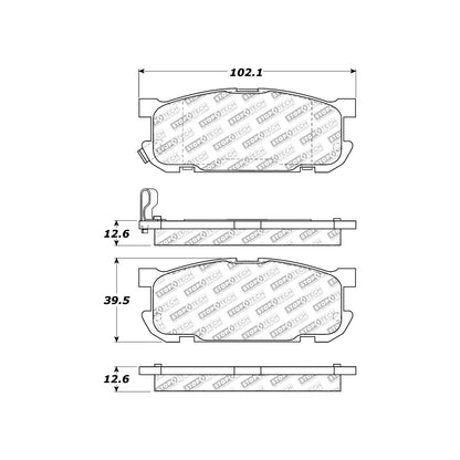 StopTech Street Select Brake Pads With Hardware