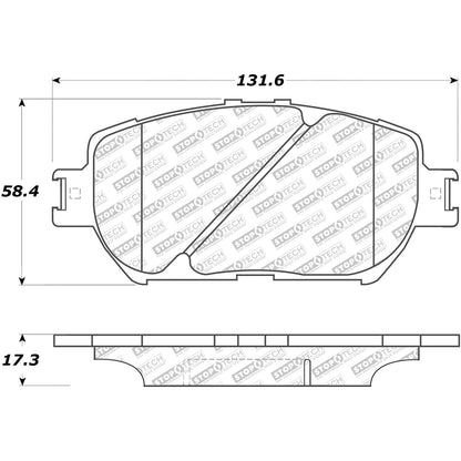 StopTech Street Select Brake Pads With Hardware
