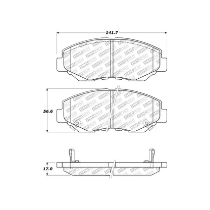 StopTech Street Select Brake Pads With Hardware