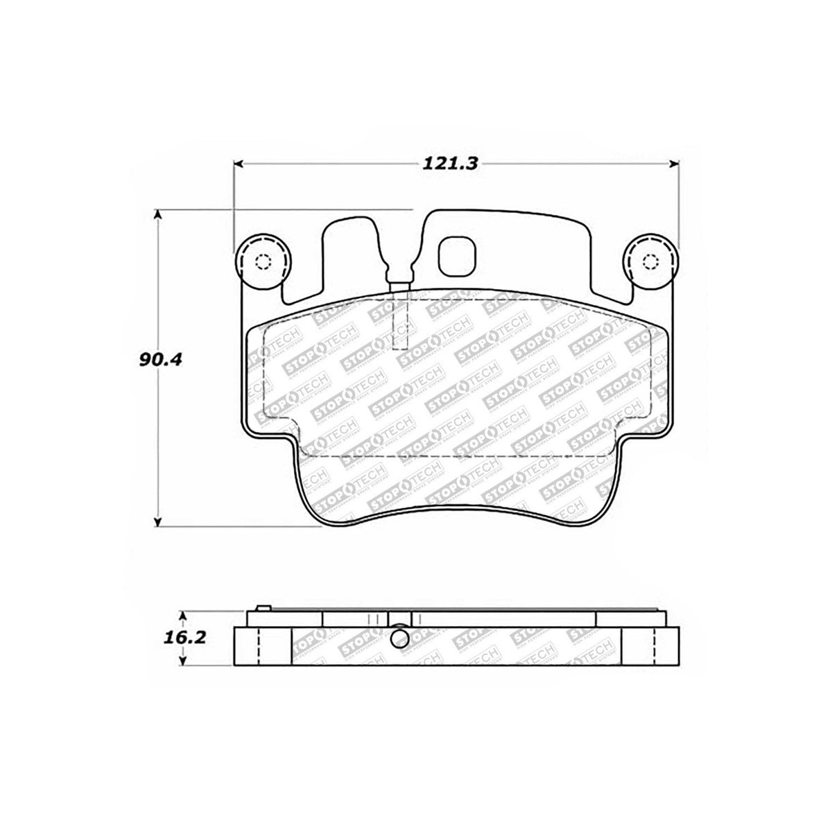 StopTech Street Select Brake Pads With Hardware
