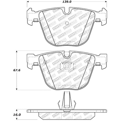 StopTech Street Select Brake Pads With Hardware