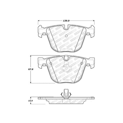 StopTech  Street Select Brake Pads With Hardware
