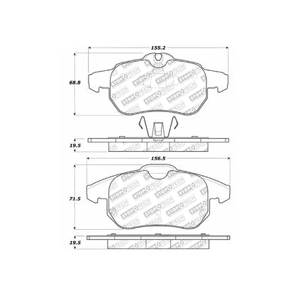 StopTech Street Select Brake Pads With Hardware