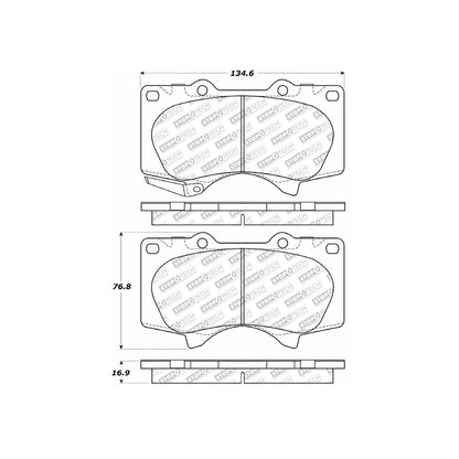 StopTech Street Select Brake Pads With Hardware