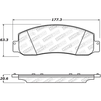 StopTech Street Select Brake Pads With Hardware