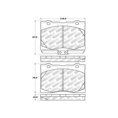 StopTech Street Select Brake Pads With Hardware