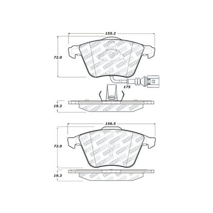 StopTech Street Select Brake Pads With Hardware
