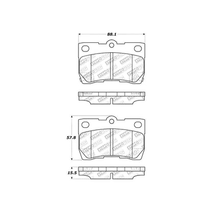 StopTech Street Select Brake Pads With Hardware