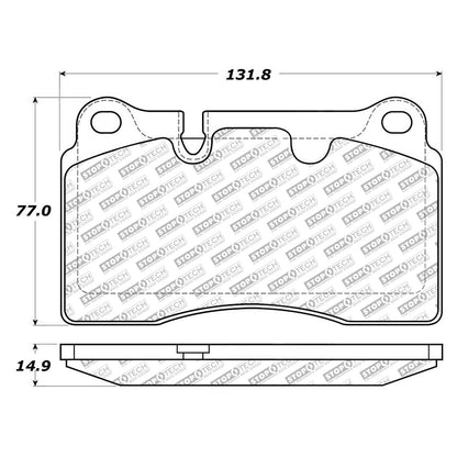 StopTech Street Select Brake Pads With Hardware