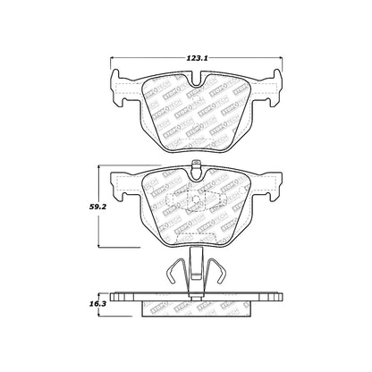 StopTech Street Select Brake Pads With Hardware