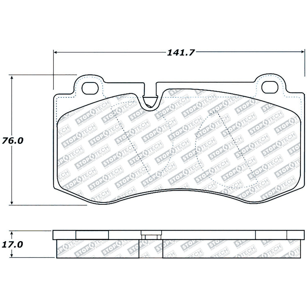 StopTech Street Select Brake Pads With Hardware