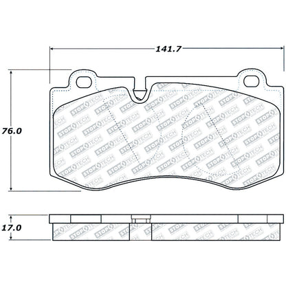 StopTech Street Select Brake Pads With Hardware