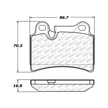 StopTech Street Select Brake Pads With Hardware