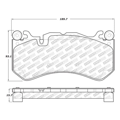 StopTech Street Select Brake Pads With Hardware