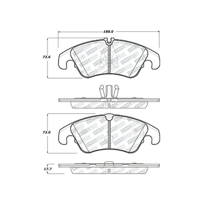 StopTech Street Select Brake Pads With Hardware