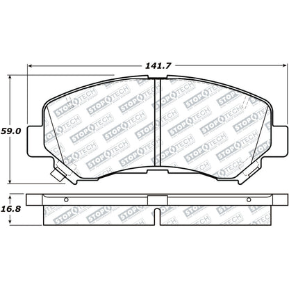 StopTech Street Select Brake Pads With Hardware