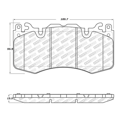 StopTech  Street Select Brake Pads With Hardware