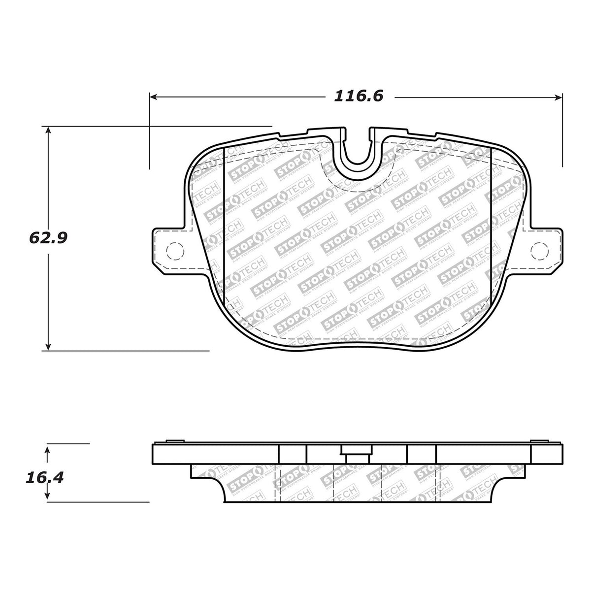 StopTech Street Select Brake Pads With Hardware
