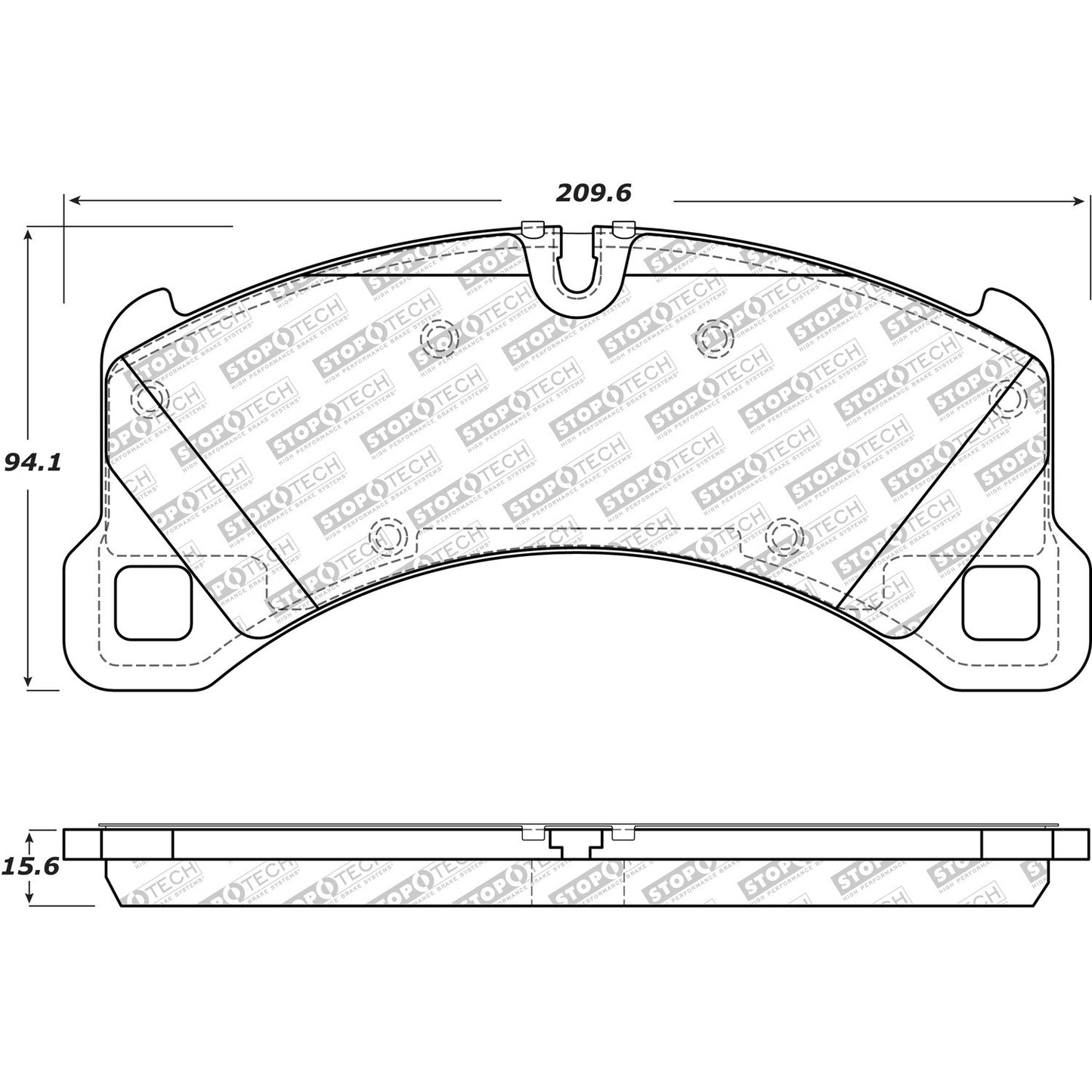 StopTech Street Select Brake Pads With Hardware