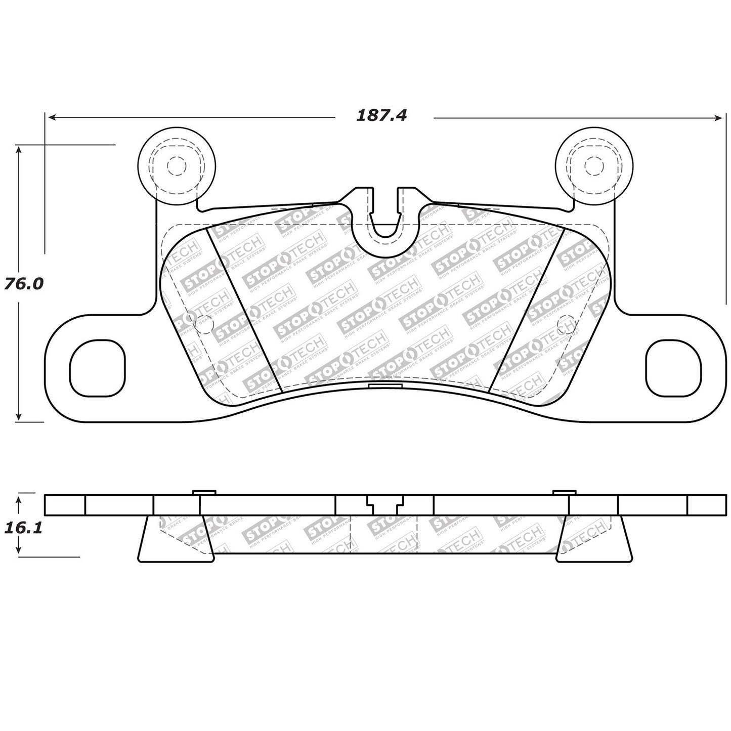 StopTech Street Select Brake Pads With Hardware
