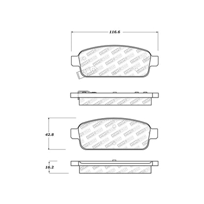StopTech Street Select Brake Pads With Hardware