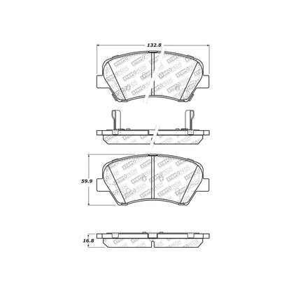 StopTech Street Select Brake Pads With Hardware