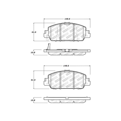 StopTech Street Select Brake Pads With Hardware