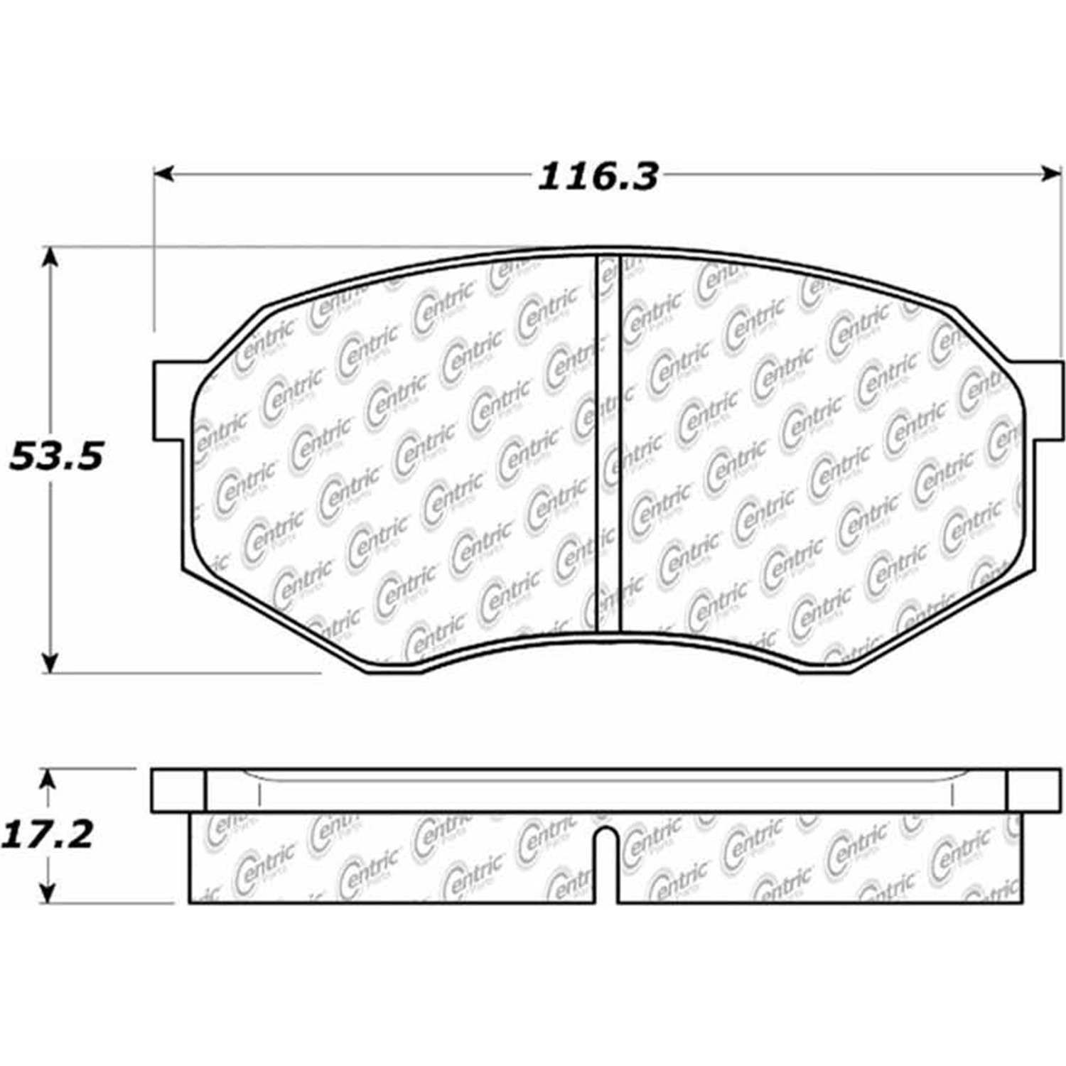 Centric Parts Fleet Performance Brake Pads with Hardware 306.04330