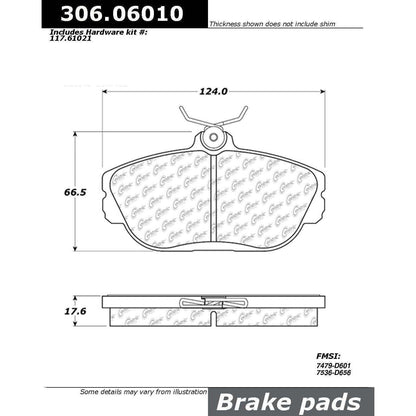 Stoptech Centric Performance Brake Pads 306.06010