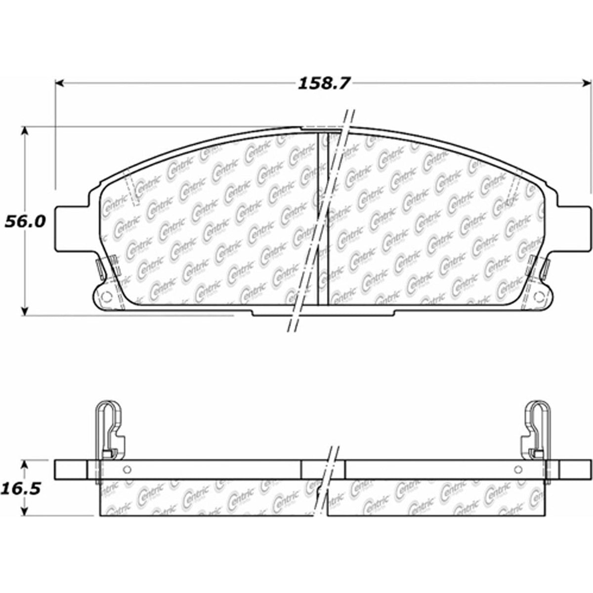 Centric Parts Fleet Performance Brake Pads with Hardware 306.06911
