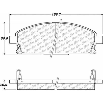 Centric Parts Fleet Performance Brake Pads with Hardware 306.06911