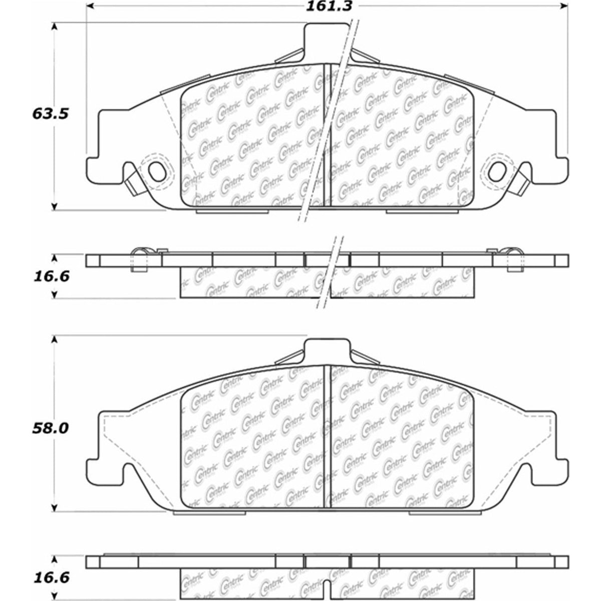 Stoptech Centric Performance Brake Pads 306.07270
