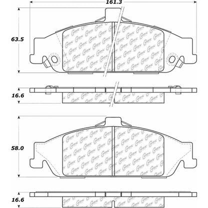 Stoptech Centric Performance Brake Pads 306.07270