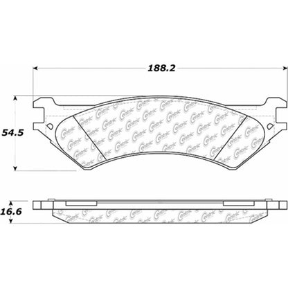 Centric Parts Fleet Performance Brake Pads with Hardware 306.08020