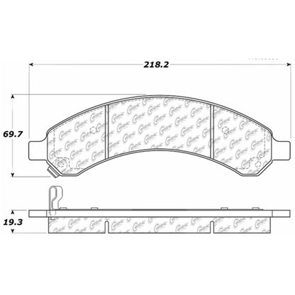 Centric Parts Disc Brake Pad Set Fleet Performance with Para-aramid friction compounds 306.09890