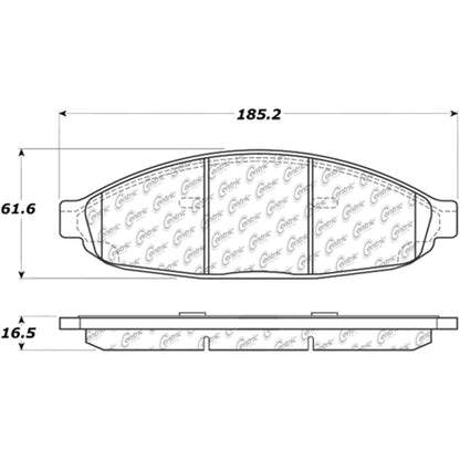 Stoptech Centric Performance Brake Pads 306.09970