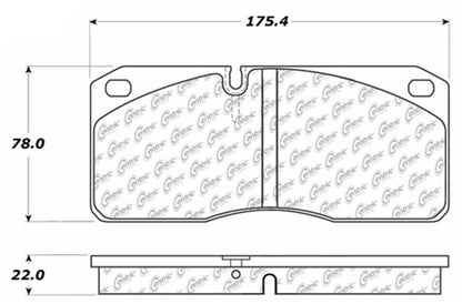 Centric Parts Disc Brake Pad Set Fleet Performance with Para-aramid friction compounds 306.10270