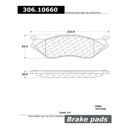 Stoptech Centric 05-16 Ford F450 Super Duty Fleet Performance Brake Pads w/Hardware - Front/Rear 306.10660
