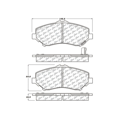 Centric Parts Fleet Performance Brake Pads with Hardware 306.12730